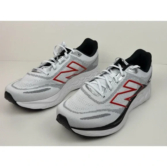 New Balance Fresh Foam 680 V8 Running Shoes Mens 11.5 4E Wide White M680RW8